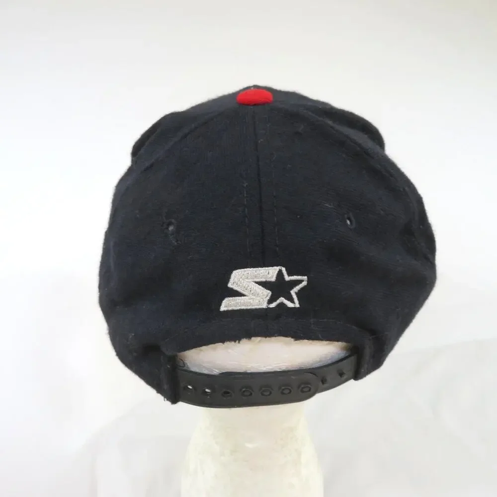 Chicago Bulls Starter Hat Baseball Black Snapback 1990s